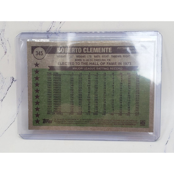 2025 Topps Heritage - All-Time All-Stars Roberto Clemente #345 - Picture 2 of 4